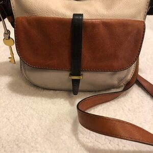 Fossil Two-Tone Crossbody